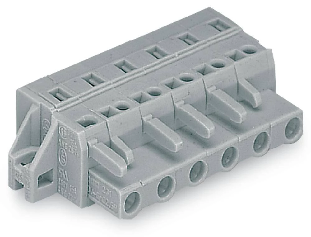 WAGO kučište utičnice-Kabel 231 broj polova ukupno 3, razmaci: 7.50 mm 231-203/031-000 50 komada slika