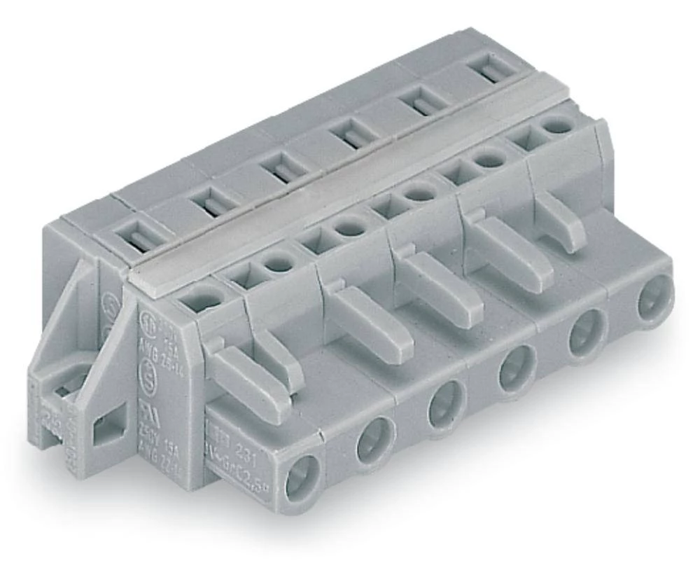 WAGO kučište utičnice-Kabel 231 broj polova ukupno 10, razmaci: 7.50 mm 231-210/027-000 25 komada slika