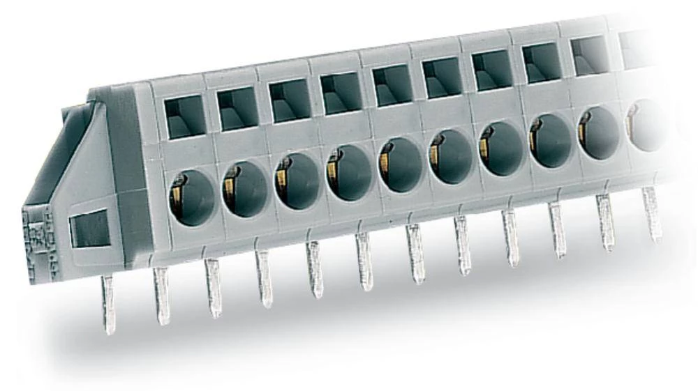 WAGO Opružni blok s stezaljkama broj polova 4 sive boje 50 komada slika