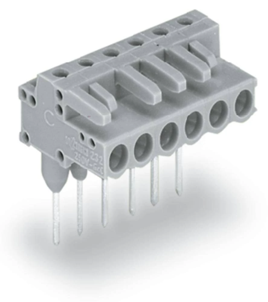WAGO kučište utičnice-pločica 232 broj polova ukupno 7, razmaci: 5 mm 232-237/005-000 50 komada slika