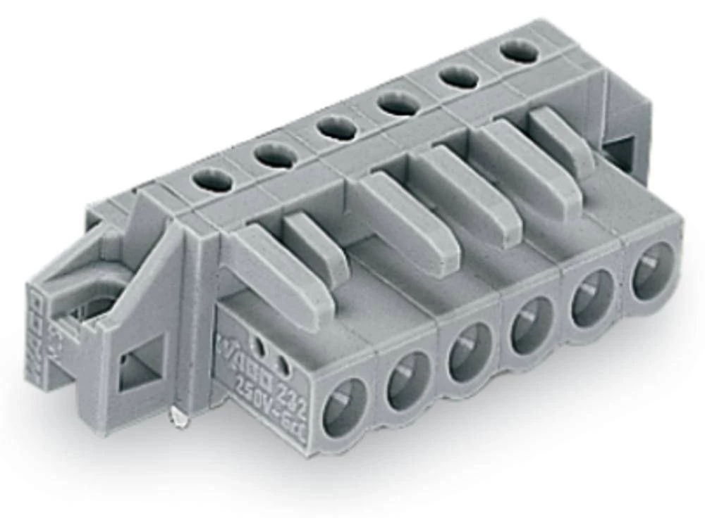WAGO kučište utičnice-pločica 232 broj polova ukupno 12, razmaci: 5 mm 232-242/031-000 25 komada slika