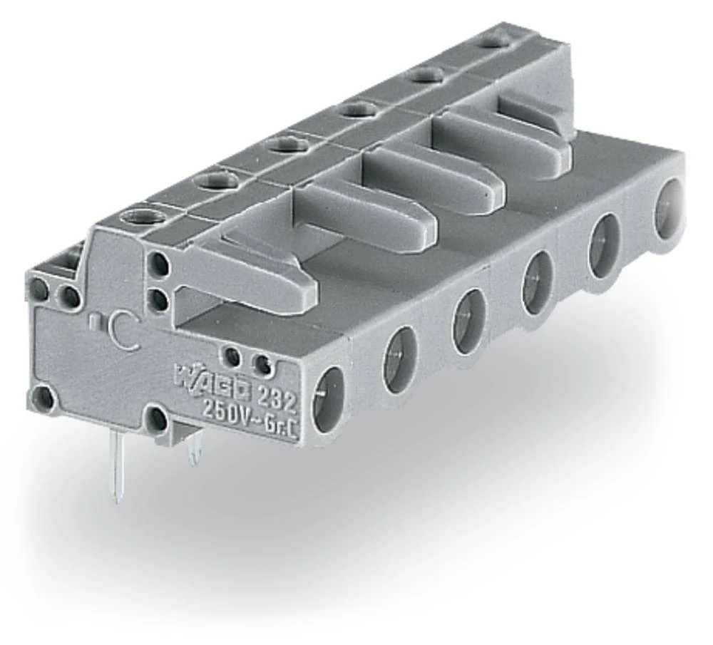 WAGO kučište utičnice-pločica 232 broj polova ukupno 13, razmaci: 7.50 mm 232-843 10 komada slika