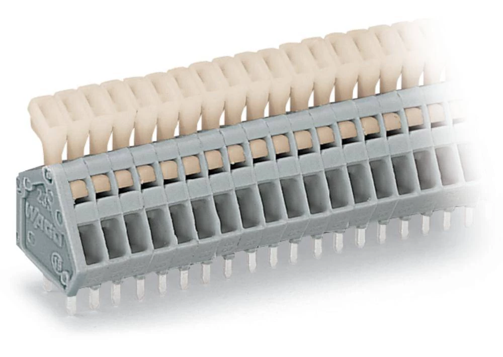 WAGO Opružni blok s stezaljkama 0.50 mm broj polova 10 sive boje 180 komada slika