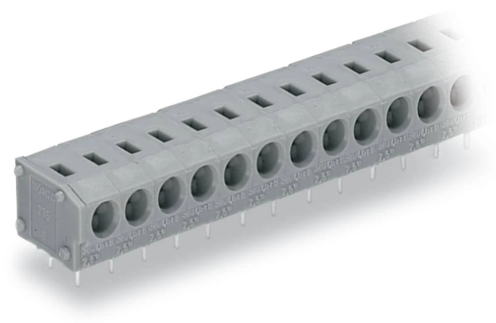 WAGO Opružni blok s stezaljkama 1.50 mm broj polova 10 sive boje 80 komada slika