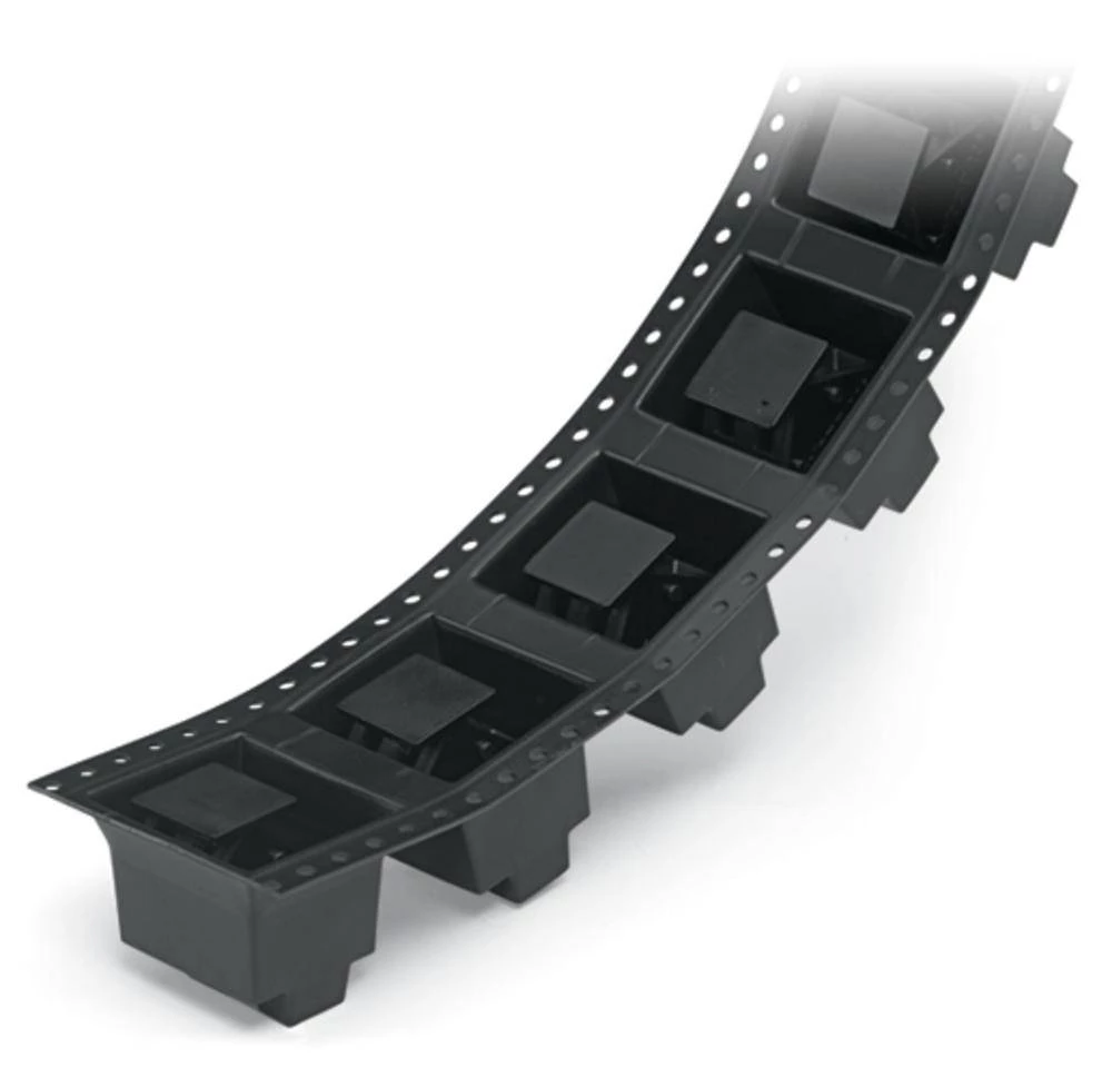 WAGO Opružni blok s stezaljkama 2.50 mm broj polova 3 crne boje 160 komada slika