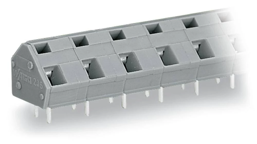 WAGO Opružni blok s stezaljkama 2.50 mm broj polova 6 sive boje 80 komada slika