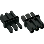 Mrežni-između spojka Mrežni-utikač - Mrežna-utičnica ukupni broj polova: 2 + PE crne boje WAGO 1 komad