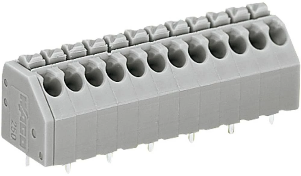 Opružni blok s stezaljkama broj redaka 1 industrijska roba DA Sadržaj 1 komad sive boje WAGO slika