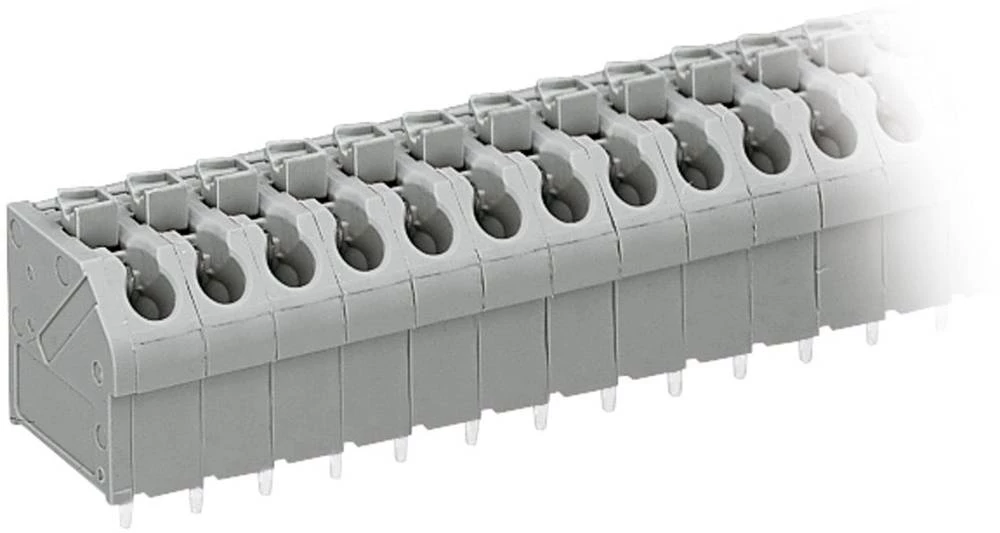 Opružni blok s stezaljkama broj redaka 1 industrijska roba DA Sadržaj 1 komad sive boje WAGO slika