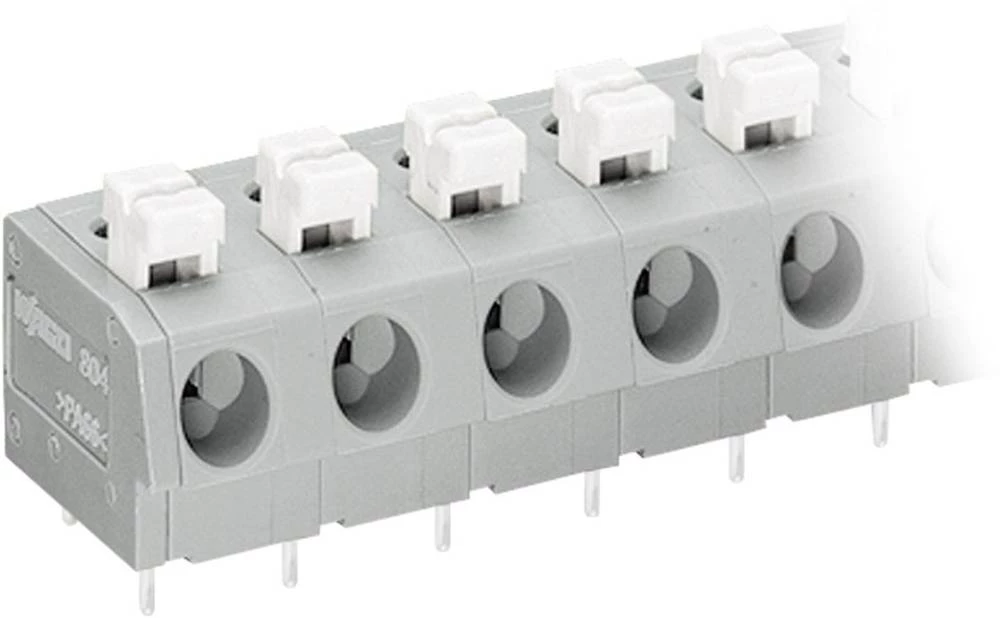 WAGO Opružni blok s stezaljkama 2.50 mm broj polova 6 sive boje, bijele boje 1 komad slika