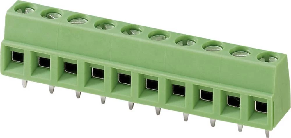 Vijčana blok stezaljka 1.50 mm broj polova: 12 MKDSN 1,5/12-5,08 Phoenix Contact zelene boje 1 kom. slika