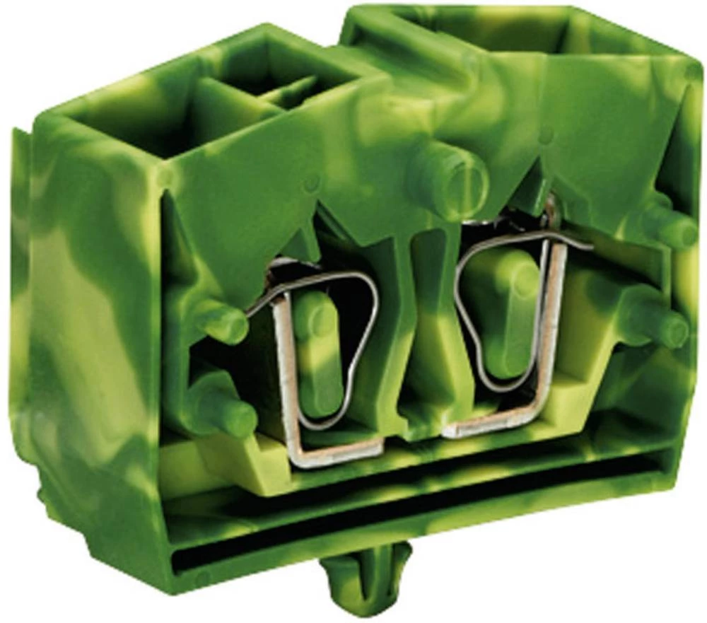 WAGO 264-347 stezaljka 10 mm opruga : PE zelene boje -žute boje 1 komad slika