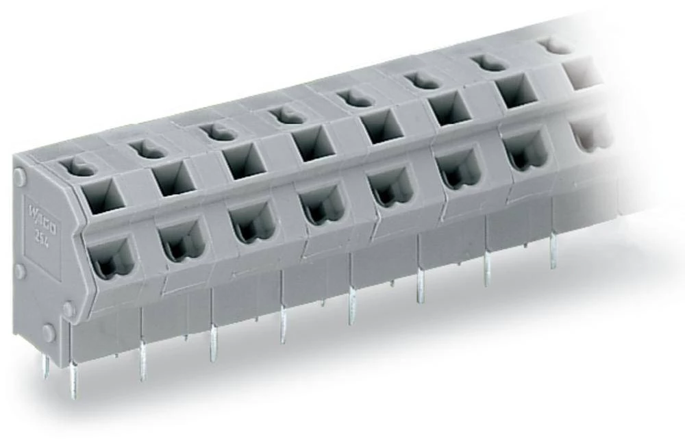 WAGO Opružni blok s stezaljkama broj polova 6 sive boje 100 komada slika