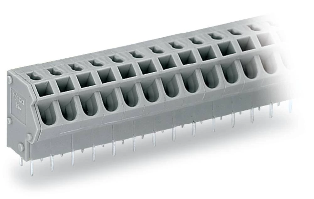 WAGO Opružni blok s stezaljkama 1.50 mm broj polova 10 sive boje 80 komada slika
