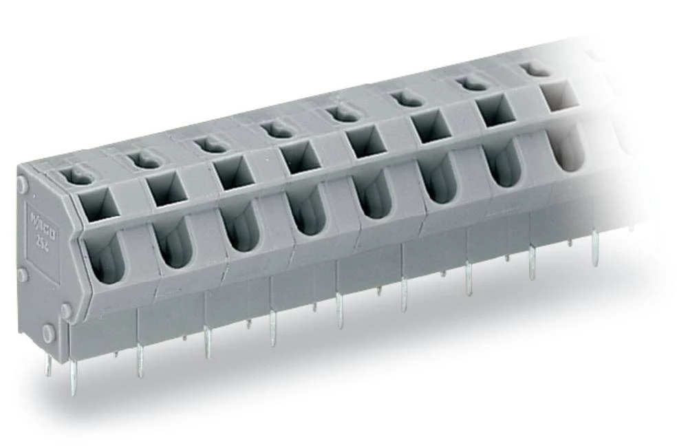 WAGO Opružni blok s stezaljkama 1.50 mm broj polova 3 sive boje 200 komada slika