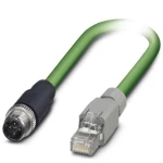 M12 / RJ45 prespojni mrežni kabel CAT 5, CAT 5e SF/UTP 3 m zelene boje, nezapaljivi Phoenix Contact