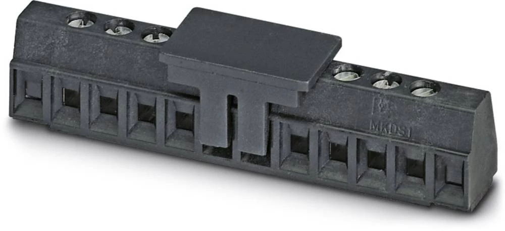 Vijčana blok stezaljka 1.00 mm broj polova: 10 MKDS 1/10-3,81 SMD BK Phoenix Contact crne boje 11 kom. slika