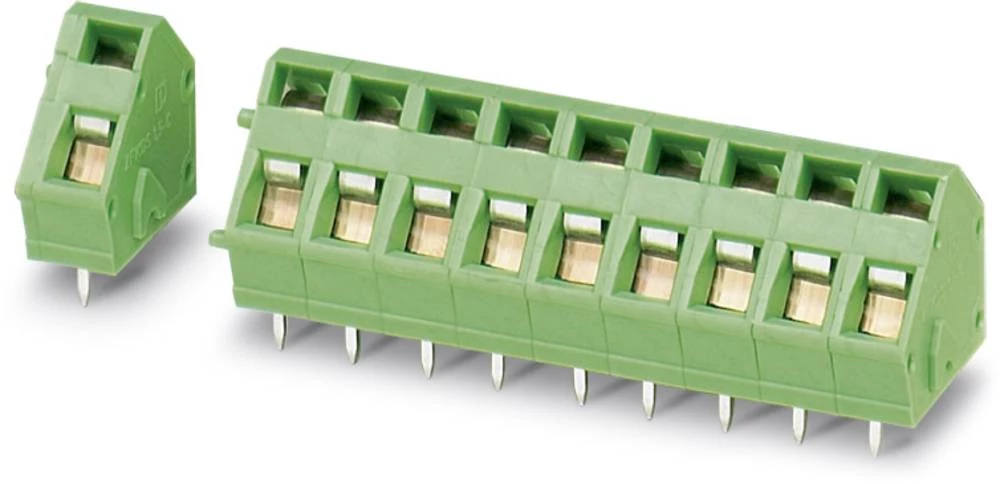 Opružna blok stezaljka 1.50 mm broj polova: 10 ZFKDSA 1,5C-5,0-10 Phoenix Contact zelene boje 50 kom. slika