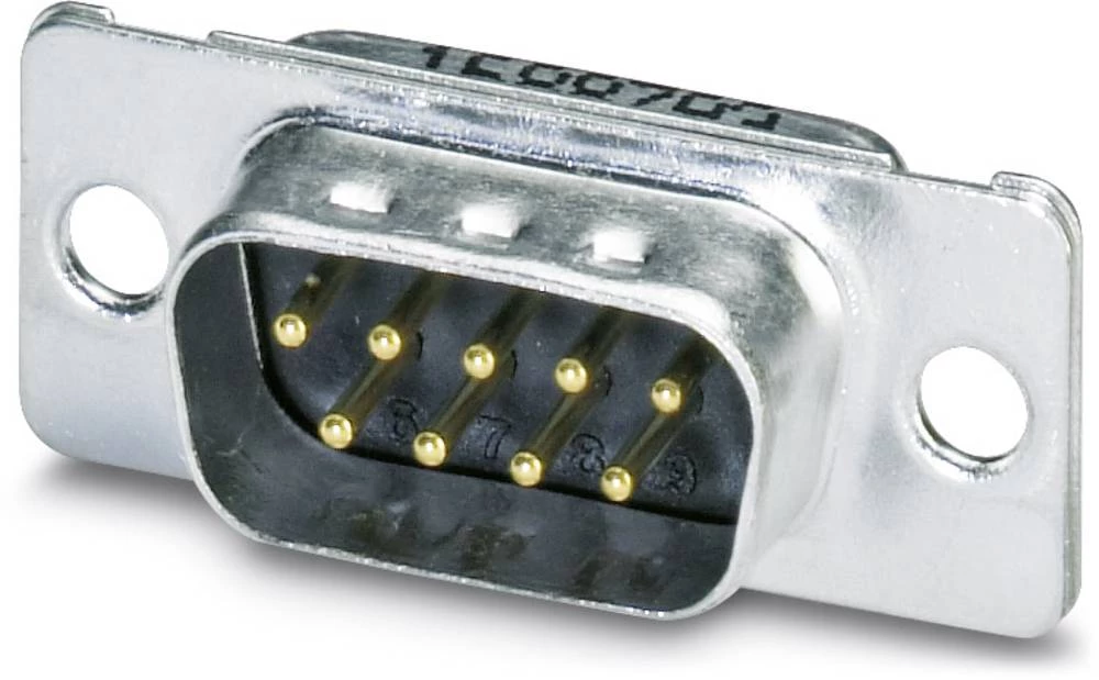 D-SUB letva s muškim kontaktima 180 ° broj polova: 9 lemna čaša Phoenix Contact VS-09-ST-DSUB-EG 10 kom. slika
