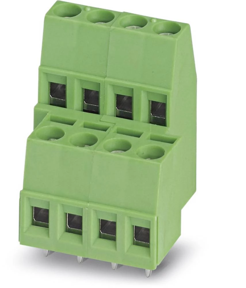 Dvokatna stezaljka 1.50 mm broj polova: 4 MKKDS 1,5/ 2 Phoenix Contact zelene boje 100 kom. slika