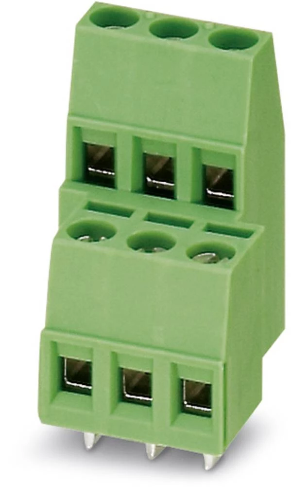 Dvokatna stezaljka 1.50 mm broj polova: 6 MKKDS 1,5/ 3 Phoenix Contact zelene boje 100 kom. slika