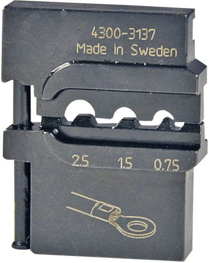 Pressmaster nastavak za krimpanje 0,75/ 1,5/2,5 mm neizolirana kabelska stopica jednostruk slika