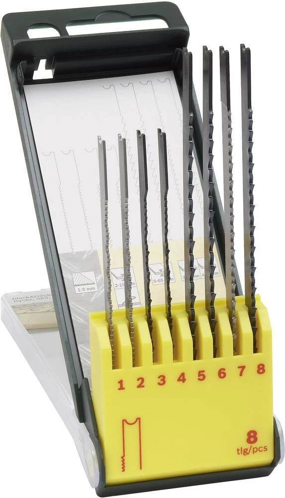 Set listova za ubodnu pilu drvo/metal s U-drškom Bosch 0 601 858 001 drvo, metal List pile 8-dijelni slika