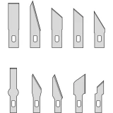 Zamjenske oštrice Donau za Donau noževe MS13 i MS10, komplet od 10 komada