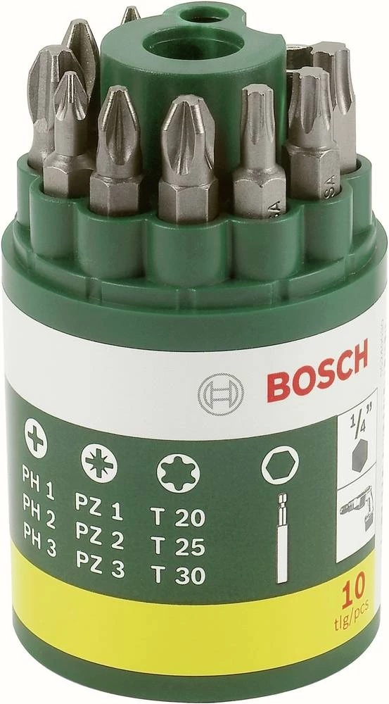 Set TORX bit-nastavaka Bosch 2607019452, okrugla kutija, 10-dijelni komplet slika