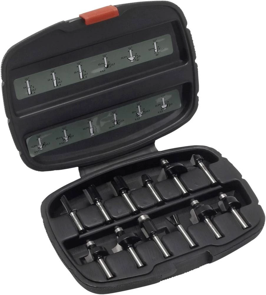 12-dijelni HM komplet glodala 1/4 drška Bosch 2607019465 slika