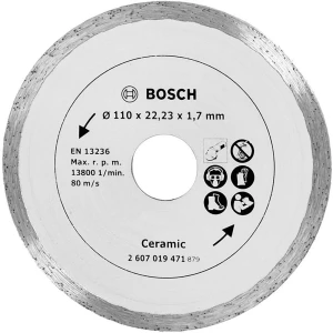 Dijamantna rezna ploča TS 110 mm za keramičke pločice 2607019471 Bosch promjer 110 mm 1 kom. slika