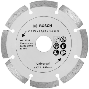 Dijamantna rezna ploča TS 115mm za građevni materijal 2607019474 Bosch 1 kom. slika