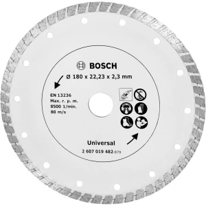 Dijamantna rezna ploča TS Turbo 180mm za građevni materijal 2607019482 Bosch 1 kom. slika