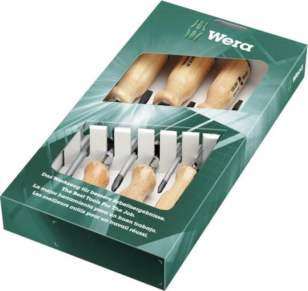 Wera 930/935/6 05018251001 komplet odvijača 6-dijelni ravni prorez/križni prorez-PH slika