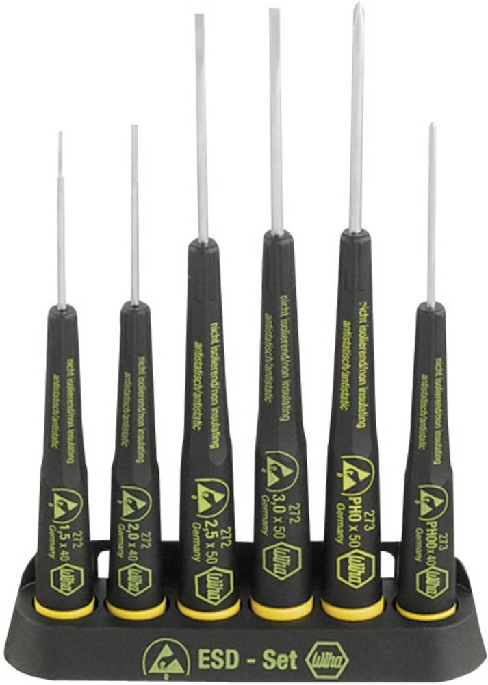 Wiha 08463 komplet odvijača 6-dijelni ravni prorez/križni prorez-PH slika