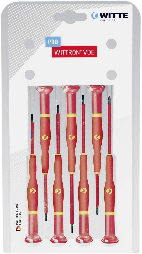 Witte Werkzeug 893774 komplet VDE odvijača 7-dijelni ravni prorez/križni prorez-PH slika