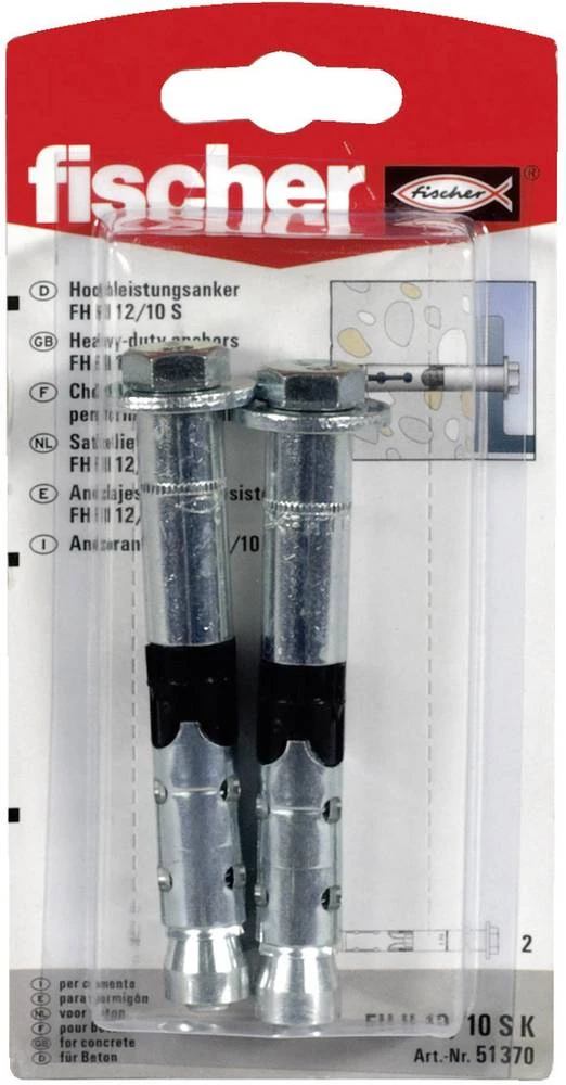 Siderni umetak Fischer FH II 12/10 S K, visoko kapacitetni, 51370,1 paket slika