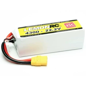 LemonRC lipo akumulatorski paket za modele 22.2 V 4300 mAh Broj ćelija: 6 35 C softcase XT90 slika
