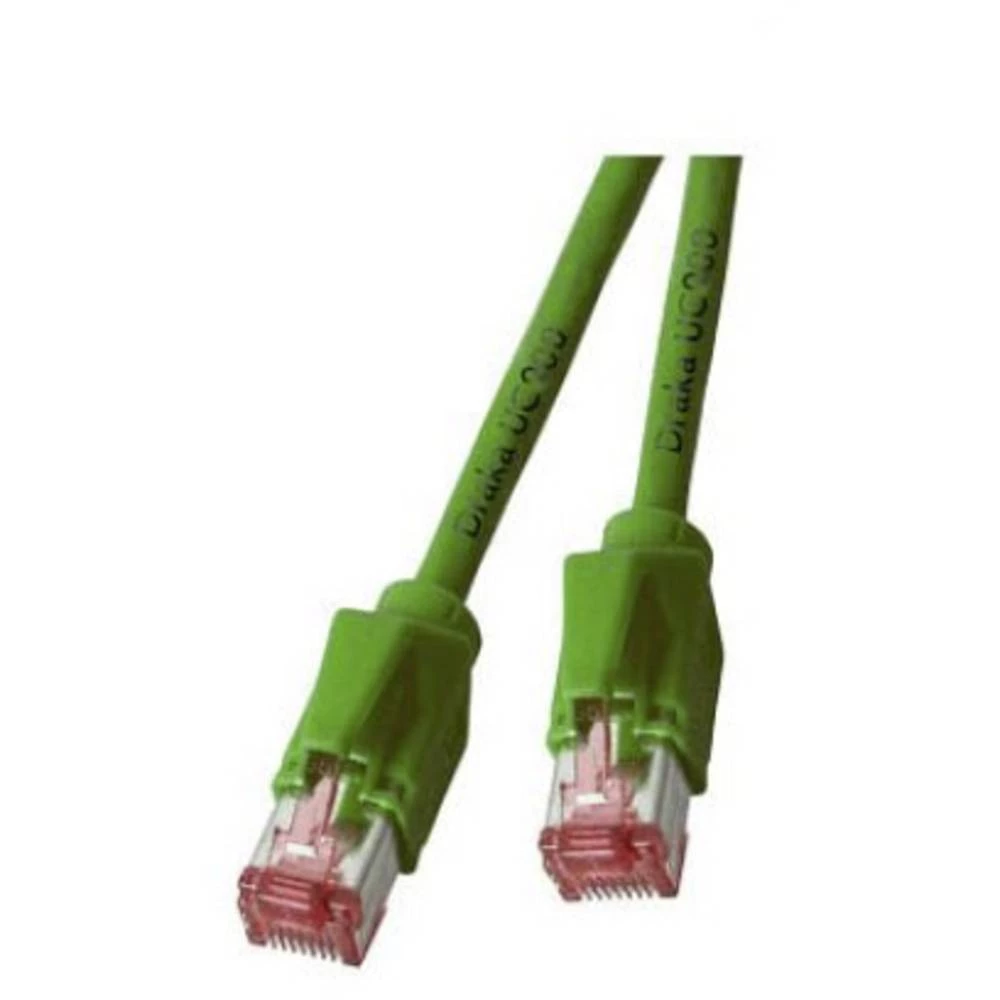 LAN (RJ45) Mreža Priključni kabel CAT 6A S/FTP 1 m Zelena pozlaćeni kontakti EFB Elektronik slika