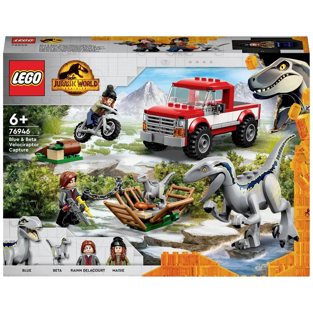 76946 LEGO® JURASSIC WORLD™ Plava i Beta u zamci Velociraptora slika
