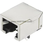 Aktuatorsko-senzorski podatkovni konektor, ugradbena utičnica, broj polova (RJ): 8P8C Harting 09 45 551 1100 Han® 3 A RJ45 H