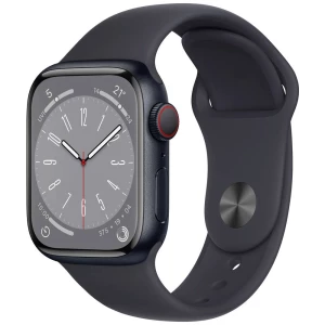 Apple Watch Series 8 GPS + Cellular 41 mm ponoćno aluminijsko kućište s ponoćnim sportskim remenčićem - običan Apple Watch Series 8 GPS + Cellular 41 mm kućište od aluminija ponoć sportska narukvic... slika
