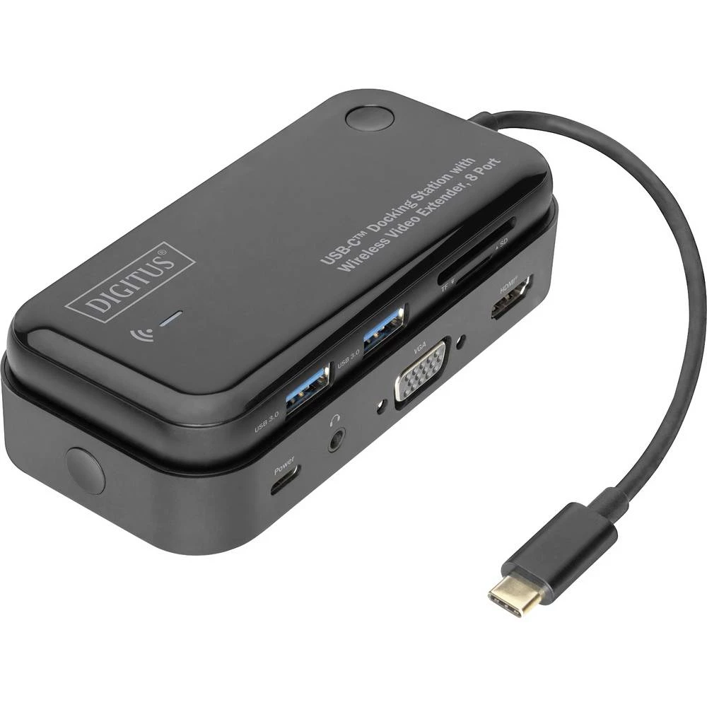 Digitus DA-70890 USB-C ™ mini priključna stanica Prikladno za marku: Universal Chromebook, Chromebook, Lenovo Thinkpad, slika