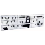 raaco 109659 Ploča s rupama kuke za alat x 3 + 44 kopče (Š x V x D) 1560 x 440 x 11 mm 1 St.