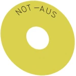 Siemens 3SU1900-0BC31-0AS0 podložna ploča za oznaku okrugao  (Ø) 75 mm stop u nuždi žuta, crna 10 St.
