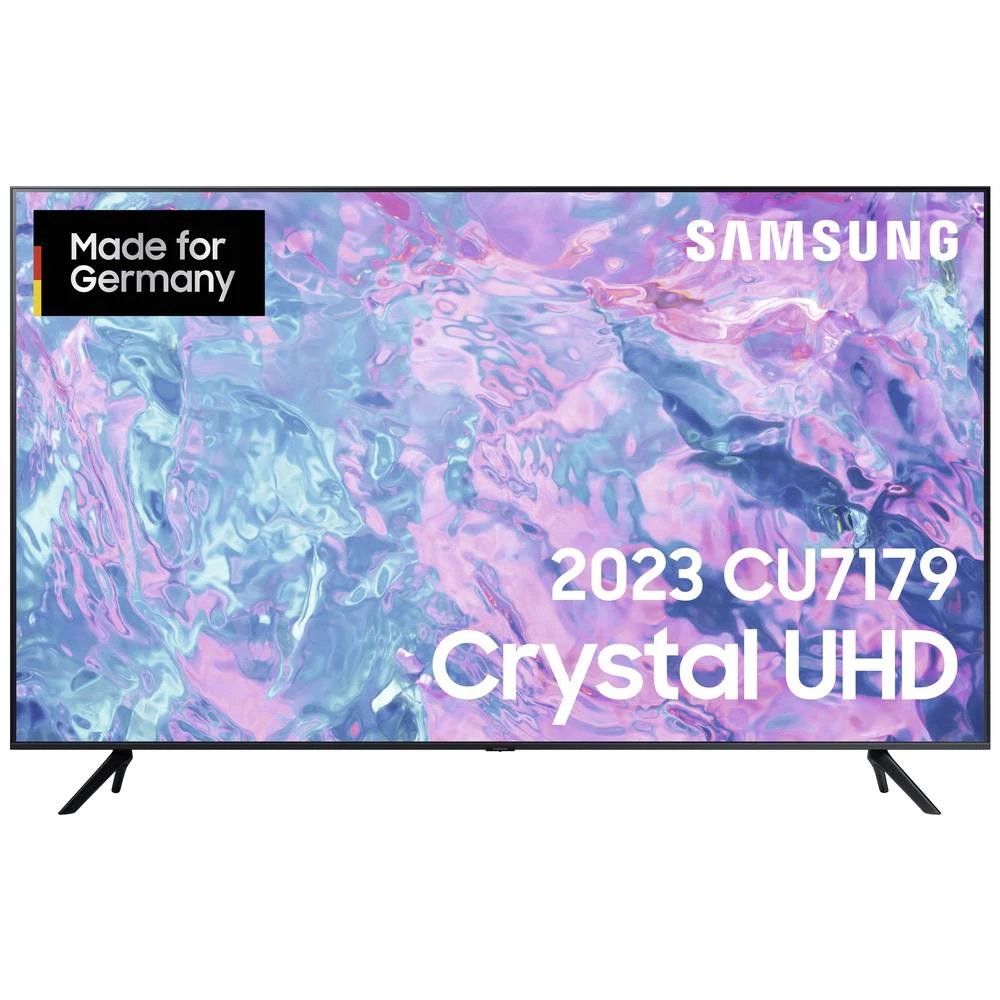 Samsung GU75CU7179UXZG LED-TV 189 cm 75 palac Energetska učinkovitost 2021 F (A - G) ci+, dvb-c, dvb-s2, DVB-T2 hd, Smart TV, UHD, WLAN crna slika