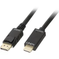 LINDY DisplayPort / HDMI adapterski kabel DisplayPort utikač, HDMI-A utikač 5.00 m crna 36924  DisplayPort kabel slika