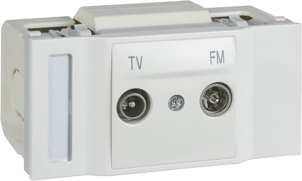 Schneider Electric INS66760 Kabelske kanalice Schneider INS66760 set za povezivanje TV FM Bijela slika