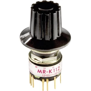 NKK Switches MRK206-A-Vrtljivi prekidač, 125 V/AC, 0.25A, 6 pozicija, 1 x 30°, 1 slika