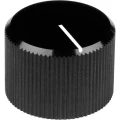 Okretni gumb S gumbom za obilježavanje Crna (Ø x V) 28 mm x 16 mm Mentor 509.6131 1 ST slika